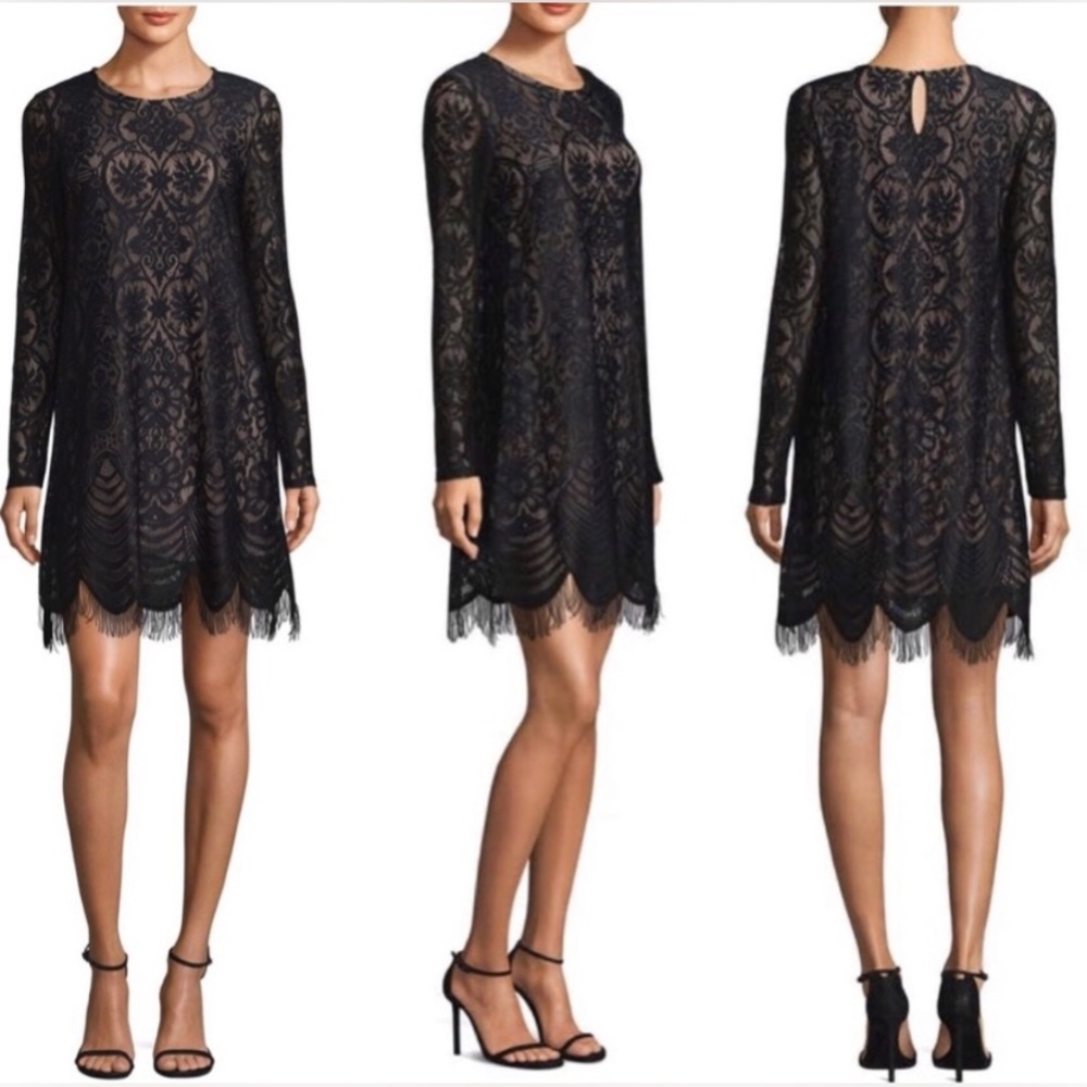 Bcbgmaxazira black lace dress